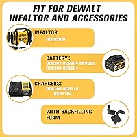 Vista 2 de Estuche para compresor de aire Dewalt DCC020IB: bolsa de herramientas portátil resistente para bomba Dewalt de 20 V, inflador de neumáticos