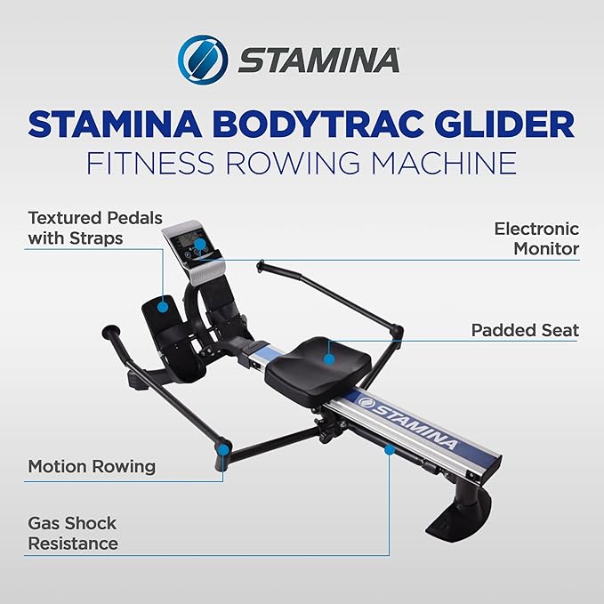 Máquina de remo hidráulica Stamina BodyTrac Glider miniatura 2