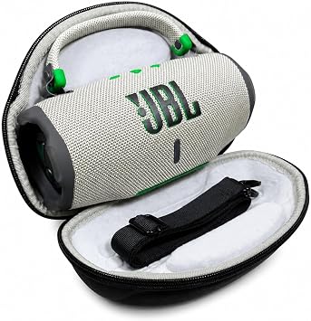 JBL Charge 6 - Portable Waterproof & Drop-Proof Bluetooth Speaker, Bold Pro Sound with AI Sound Boost, 28Hrs Playtime, Auracast, Including Winguard Protective Travel Case Sand