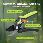 EZARC Jardin taille des cisailles, dérivation de la taille 1 Capacité de coupe de pouce, Outils à main pour couper les fleurs, Plantes de taille, Fruits de cueillette, paquet de 1
