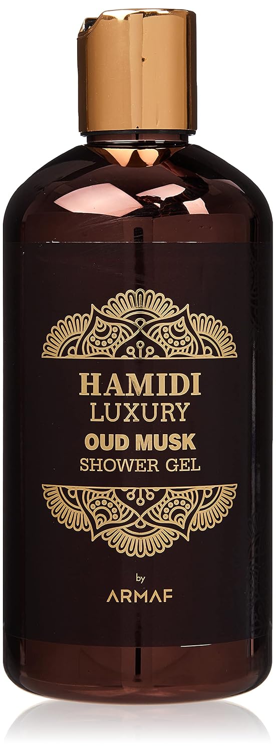 Hamidi Luxury Oud Musk Shower Gel 500ML | Alcohol-Free | Ultra Moisturizing | Feel Soft, Smooth & Refreshed | For Men & Women