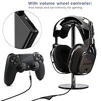 Vista 3 de weishan Cable de repuesto A40 para auriculares Astro A10 A40 TR, cable de audio desmontable trenzado de 0.138 in (18 pulgadas) con control