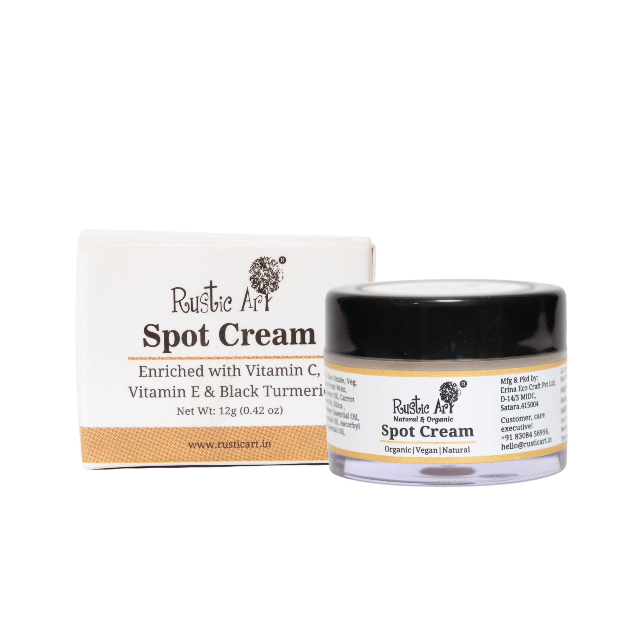 Rustic Art Acne Spot Cream with Neem & Basil | Reduces Active Acne | Day & Night Cream | Controls & Soothes Inflammation-image-25