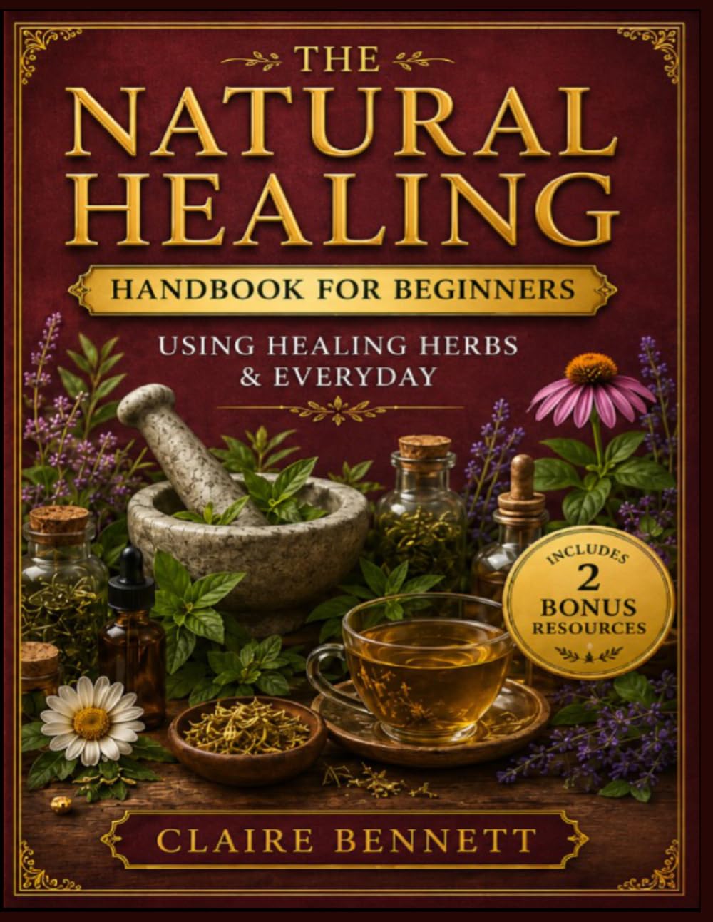 The Natural Healing Handbook for Beginner: Powerful Natural Remedies to Relieve Pain, Improve Sleep, Boost Immunity & Restore Balance - Using Healing Herbs & Everyday