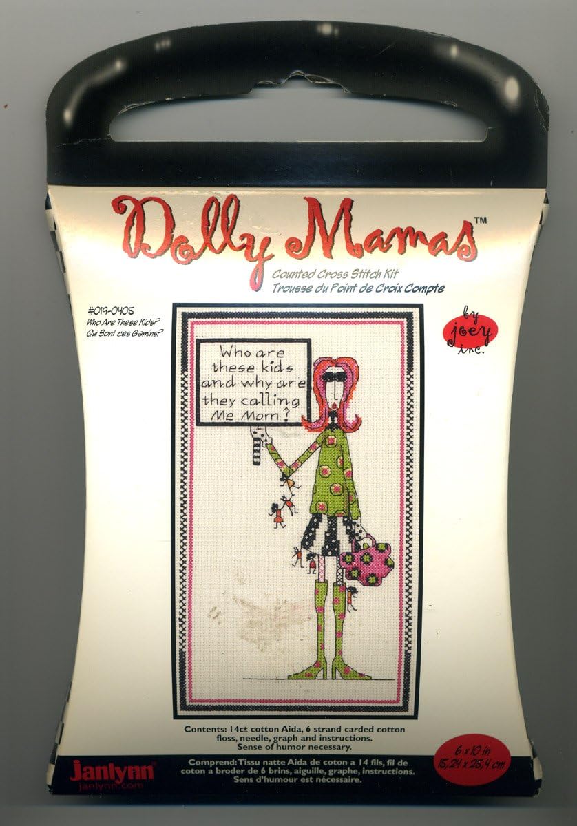 Dolly Mamas Counted Cross Stitch Kit, "Who Are These Kids?" 0190405