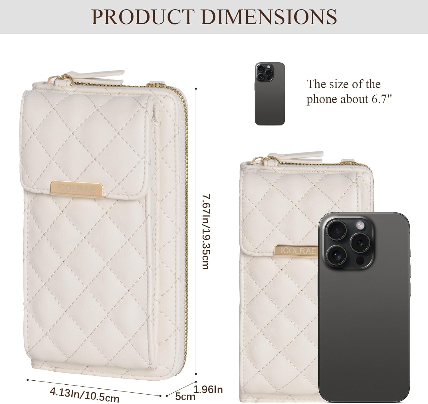 Small Crossbody Bags for Women Trendy Cell Phone Purse Vegan Leather Wallet with Credit Card Slots - Image 4