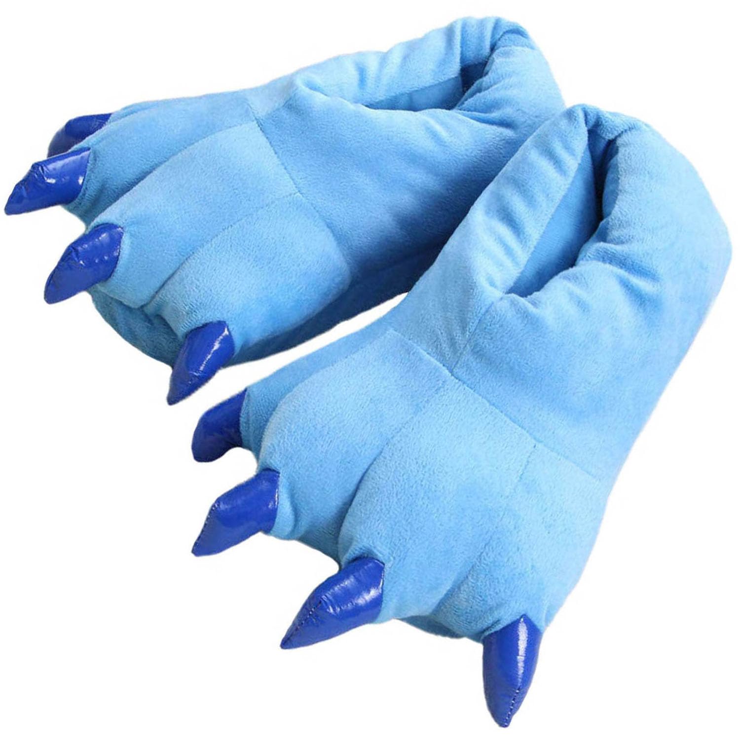 Unisex Funny Animal Costume Paw Claw Shoes, Soft Plush Home Slippers