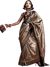 SWORNOF Women's Kanjivaram Saree with With Blouse Piece