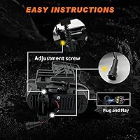 Vista 7 de Faros antiniebla LED compatibles con GMC Sierra 1999-2002 [2000 2001 2002 2003 2004 2005 2006 GMC Yukon] luces antiniebla de conducción