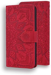 YBFJCE Wallet Case for iPhone X/iPhone Xs,PU Leather Shockproof Protective Case, iPhone X Flip Phone Shell, Magnetic Kickstand Cover Compatible with iPhone Xs,Red