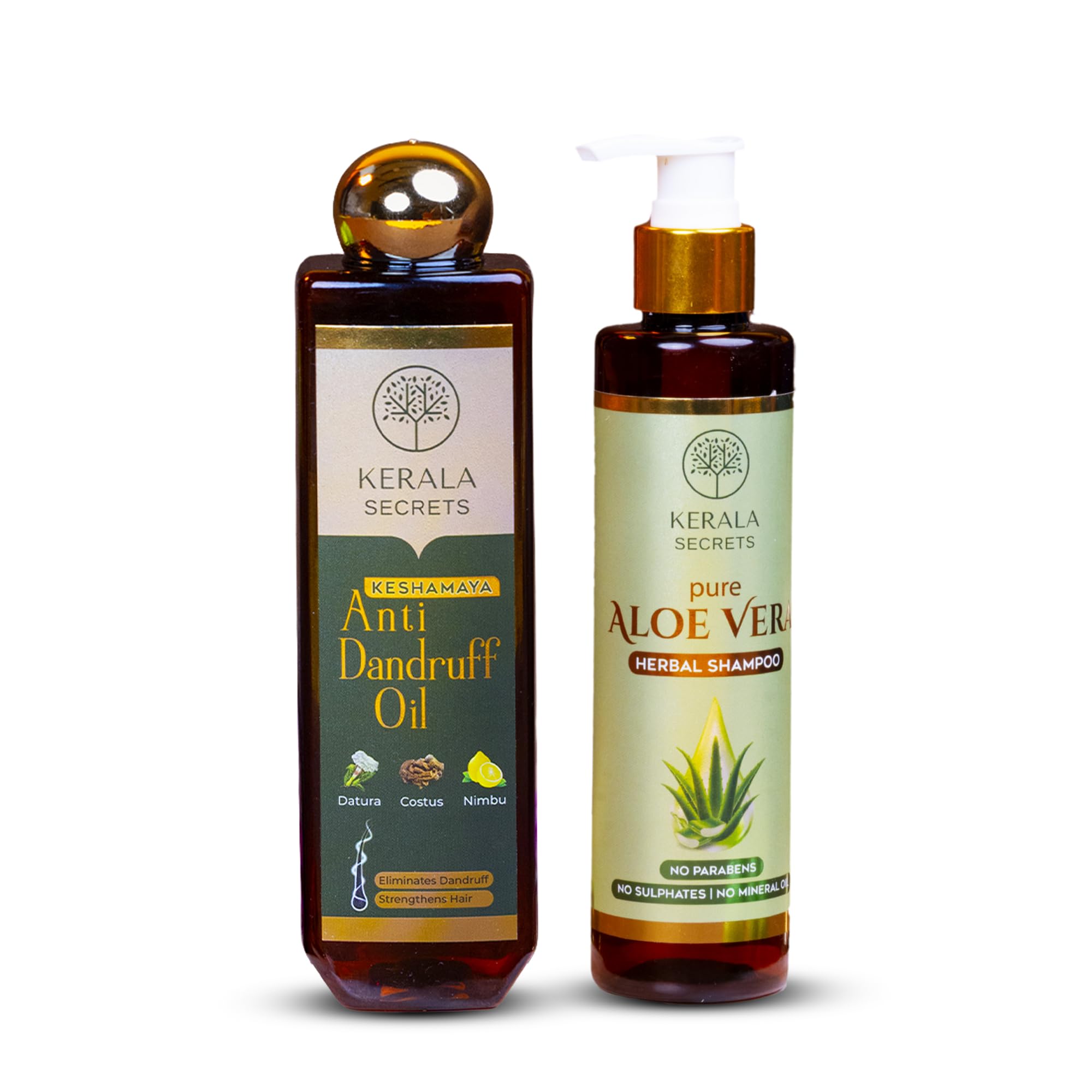 Anti-Dandruff Hair Care Combo 100 ML Hair Oil + 200 ML Shampoo | Keshamaya Anti Dandruff Hair Oil + Pure Aloe Vera Herbal Shampoo | Ayurvedic Scalp Care & Gentle Cleanse-image-40