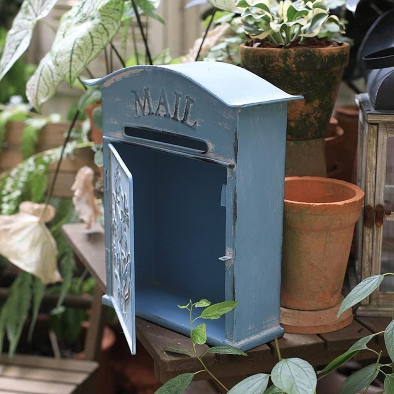 Stainless Steel Mailbox Wall-Mount Letterboxes Door Letterboxes Covers Mailbox Posts Mailboxes for Outside