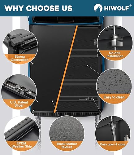 Miniatura 4 de Cubierta Tonneau suave de tres pliegues para caja de camioneta, se adapta a Ranger Fleetside 1983-2011 (no para Stepside) caja de 6 pies (72
