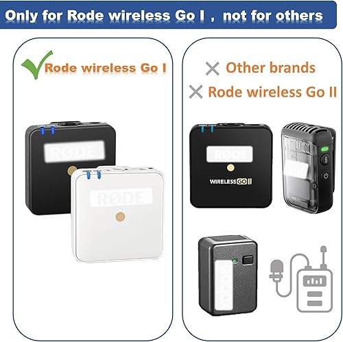 Miniatura 6 de Rode Wireless Go I (4 unidades) para micrófonos inalámbricos Rode Go I (1. generación), funda de micrófono peluda para reducción de ruido ambiental