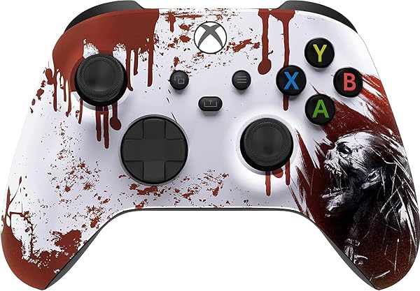 Custom Controllerzz Wireless Controller for Microsoft Xbox Series X/S & Xbox One - Custom Soft Touch Feel - Custom Series X/S Controller (X/S Bloody Zombie) - 1