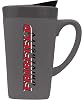 Fairfield University Ceramic Mug with Swivel Lid, Design-1 - Gray