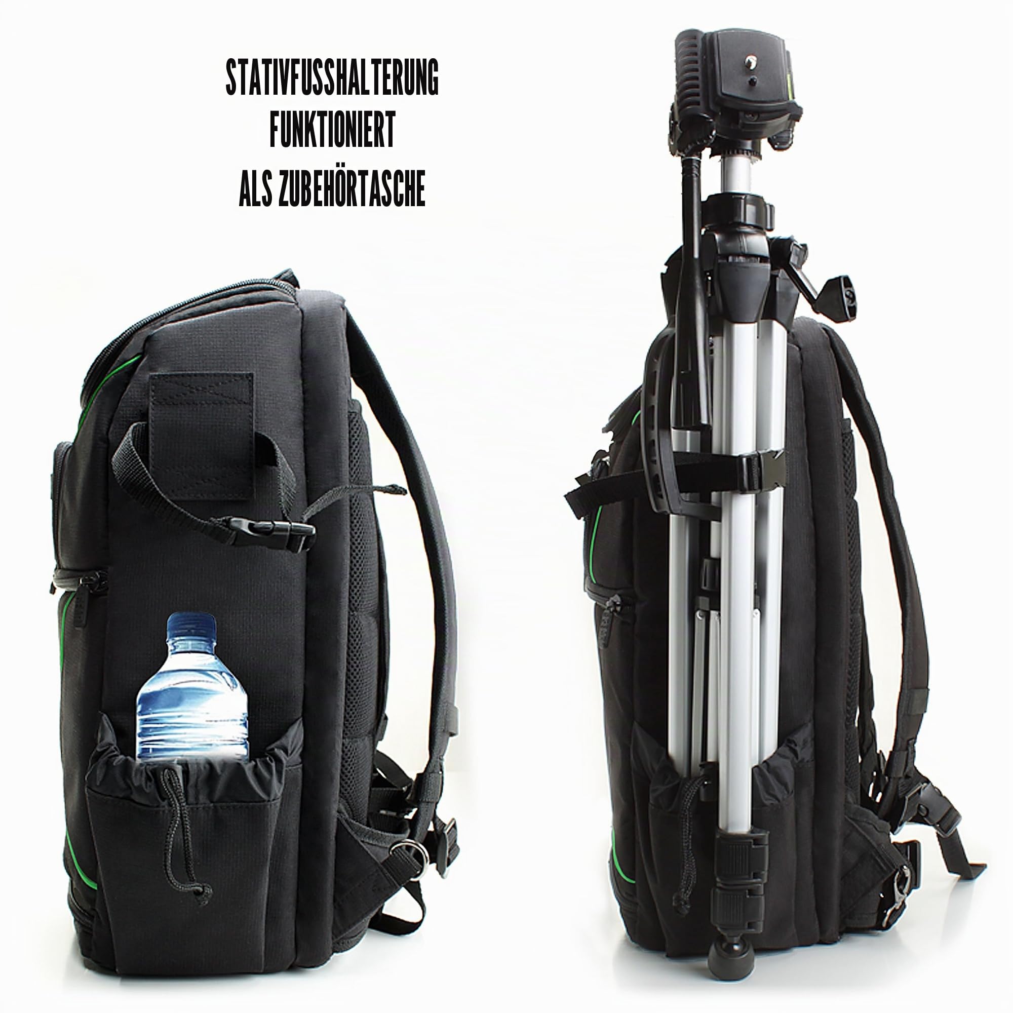 USA Gear DSLR Kamerarucksack, Foto Rucksack Anti-Shock Kameratasche mit 43,18 cm Laptop-Tasche, wasserdichte Abdeckung, Verstellbare Linse Lagerung & Stativhalter