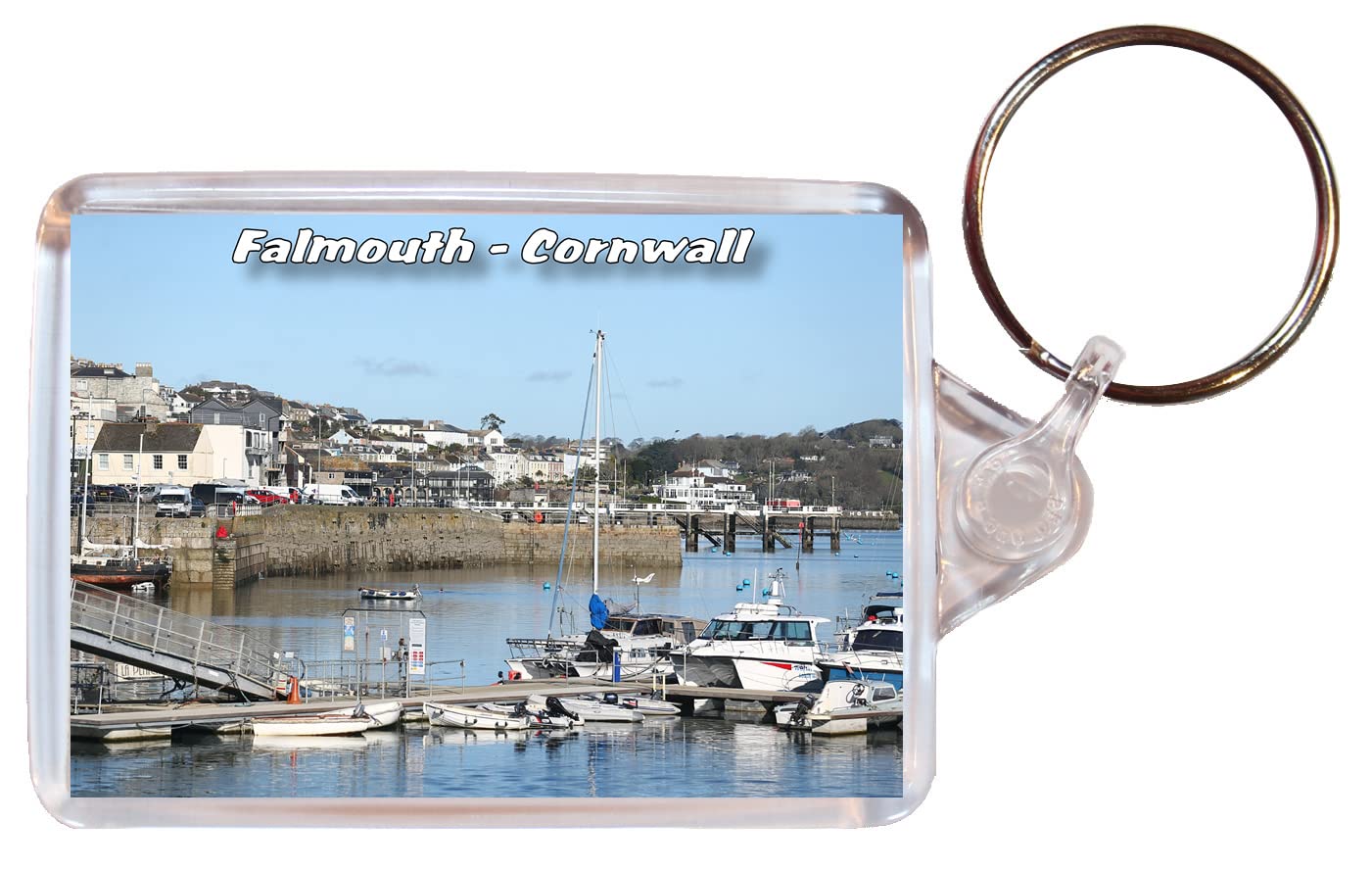 Baked Bean Store Falmouth - Cornwall - Double Sided Keyring BBSKNO10