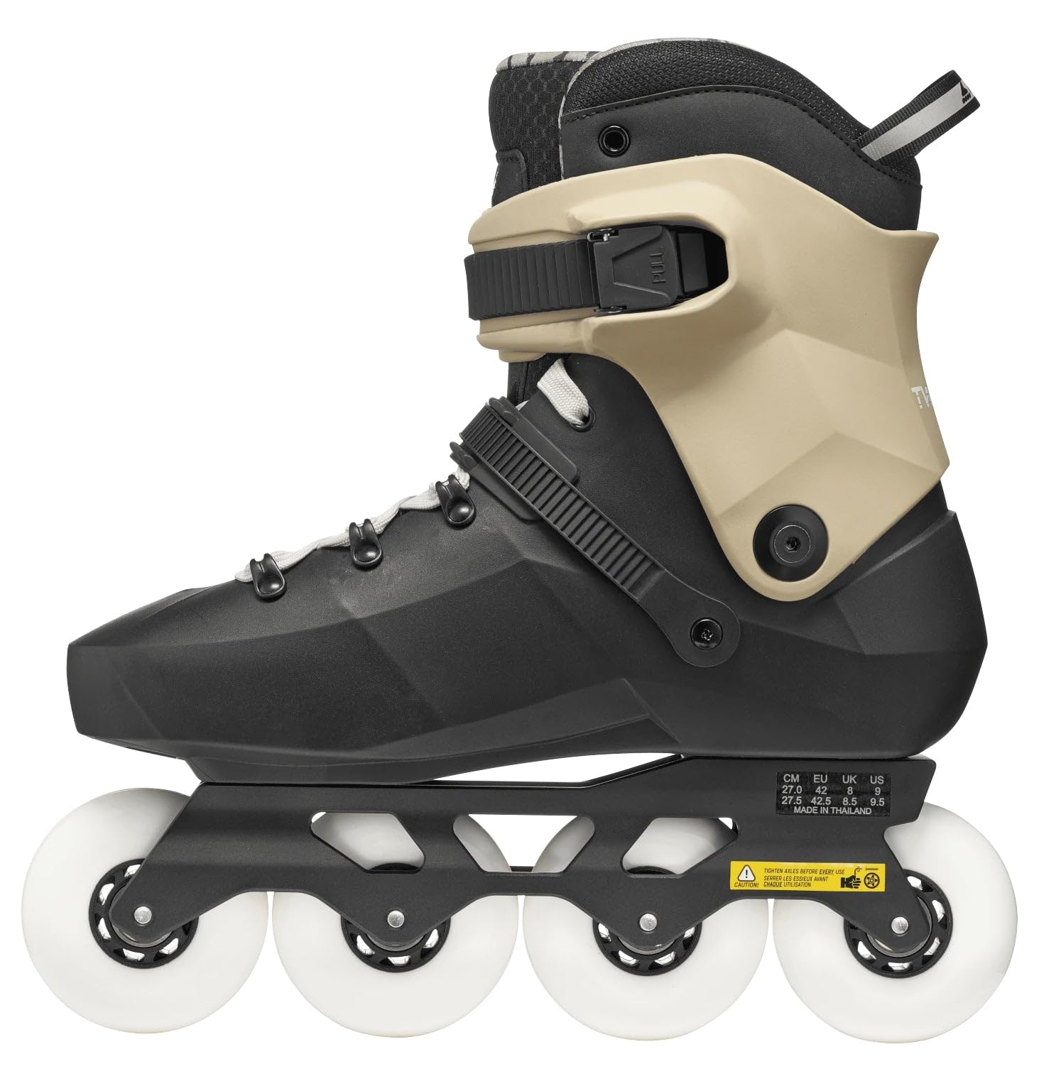 Rollerblade Twister XT Freeskate Urban Rollschuhe, Hellgrau/Violett, 80 mm, Aluminium, Hydrogen Spectre Rollen (Schwarz/Sand/Rot, 36,5-37)