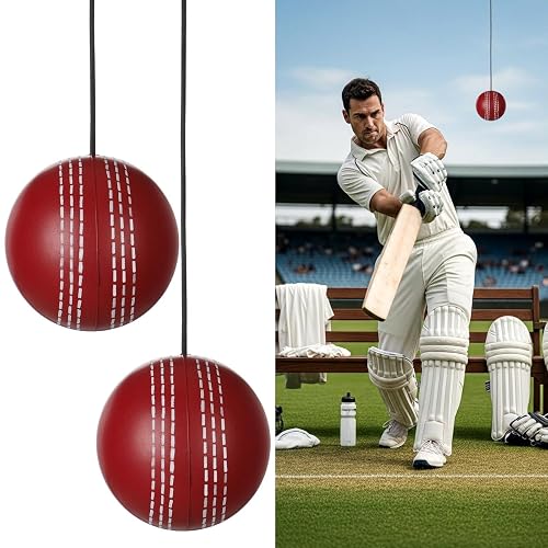 3 Pcs Cricket Hanging Ball PU Cricket Practice Ball with