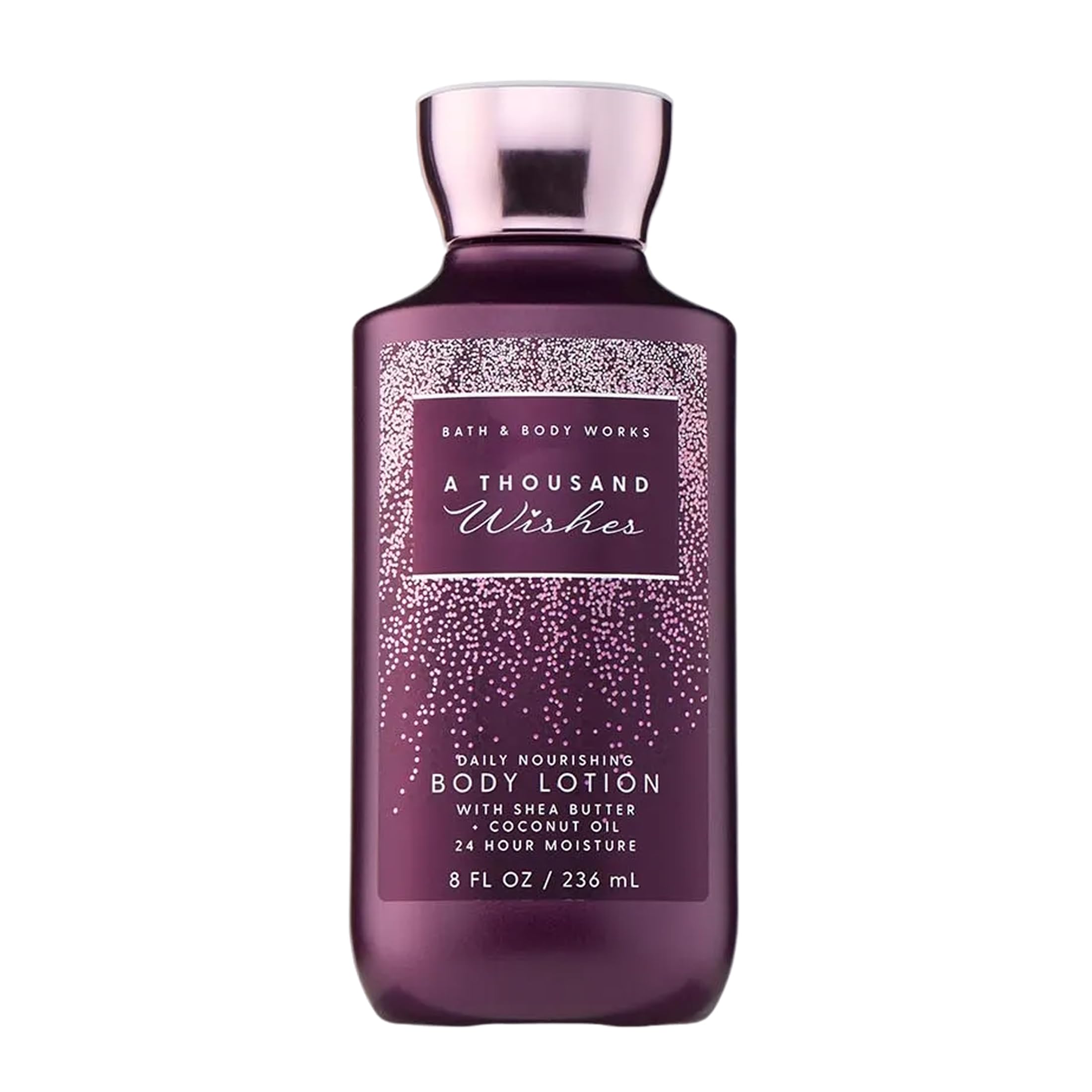 Bath & Body Works A Thousand Wishes Body Lotion, Lightweight Daily Moisturizer with Shea Butter & Coconut Oil, Sparkling Prosecco & Peony Scent, 8 fl