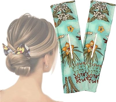 Deft Bun for Hair, Magic Donut Hair Bun Maker, Elegant French Twist Hair Bands Tool to Roll a Bun, Flexible Reusable Bun, Twist a Bun 2 Pack,Summer E