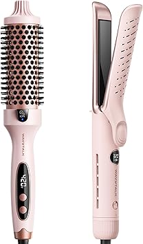 Wavytalk Thermal Brush, Blowout Boost 1.5 inch Heated Round Brush for Blowout Look, Airflow Styler Whirlwind Curl