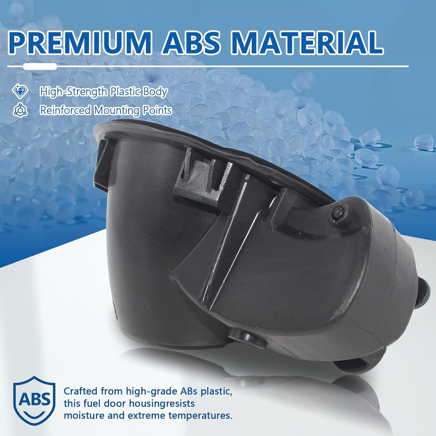 Fuel Tank Filler Pipe Housing Replacement for Ford F150 2015-2020 GAS Engine Model, Gas Tank Cap Door Hinge Replace FL3Z-9927936-A, FL3Z9927936A