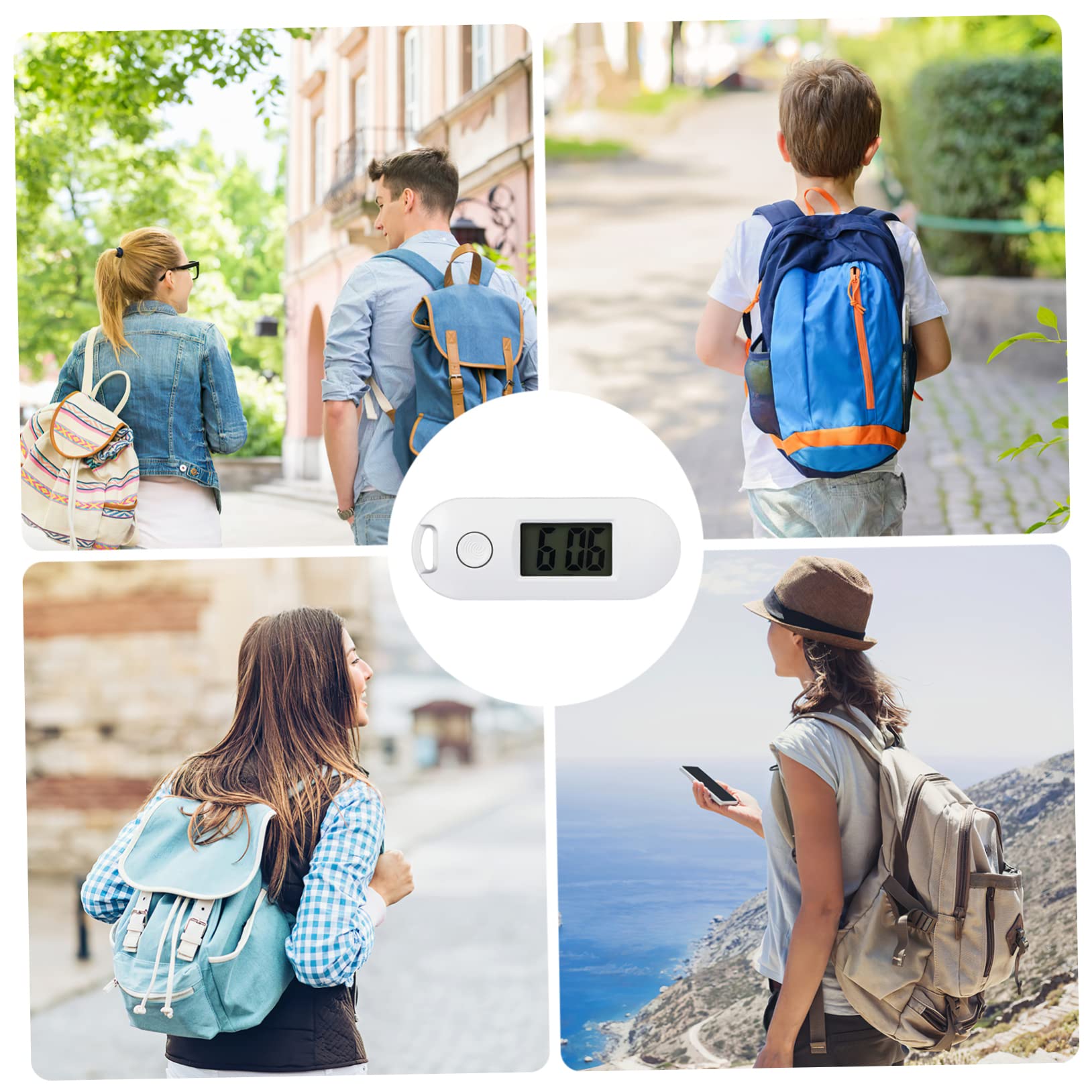 NUOBESTY Reloj Digital Portátil para Estudiantes De Relojes Silenciosos con Led para Exámenes Y Estudio Diseño Compacto Y White Verde Azul Negro Rosa Gris