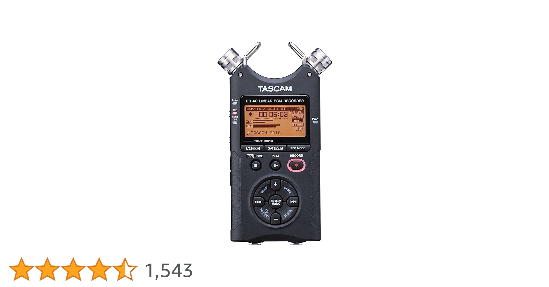 TASCAM DR-40X リニアPCMレコーダー DR-40 | リニアPCMレコーダー | TASCAM (日本)