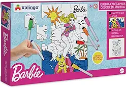 Xalingo Quebra-Cabeça para Colorir Barbie Surfista Madeira 30 Peças