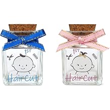 First Curl Keepsake Jar, First Haircut Keepsake Holder - Boy and Girl