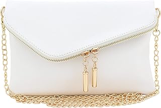 Envelope Wristlet Clutch Crossbody Bag with Chain Strap