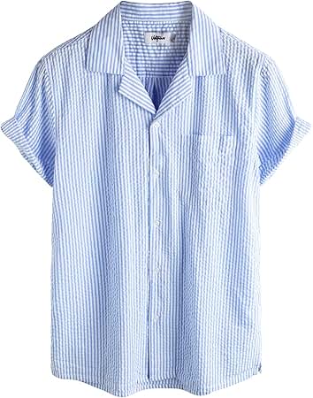 chaps short sleeve dress shirts Men's Seersucker Woven Shirt, Sizes S-2XL dress_style::cultfinds Available in a range Color:Custom color(leaving a note) Jewel Green Sequin Mermaid