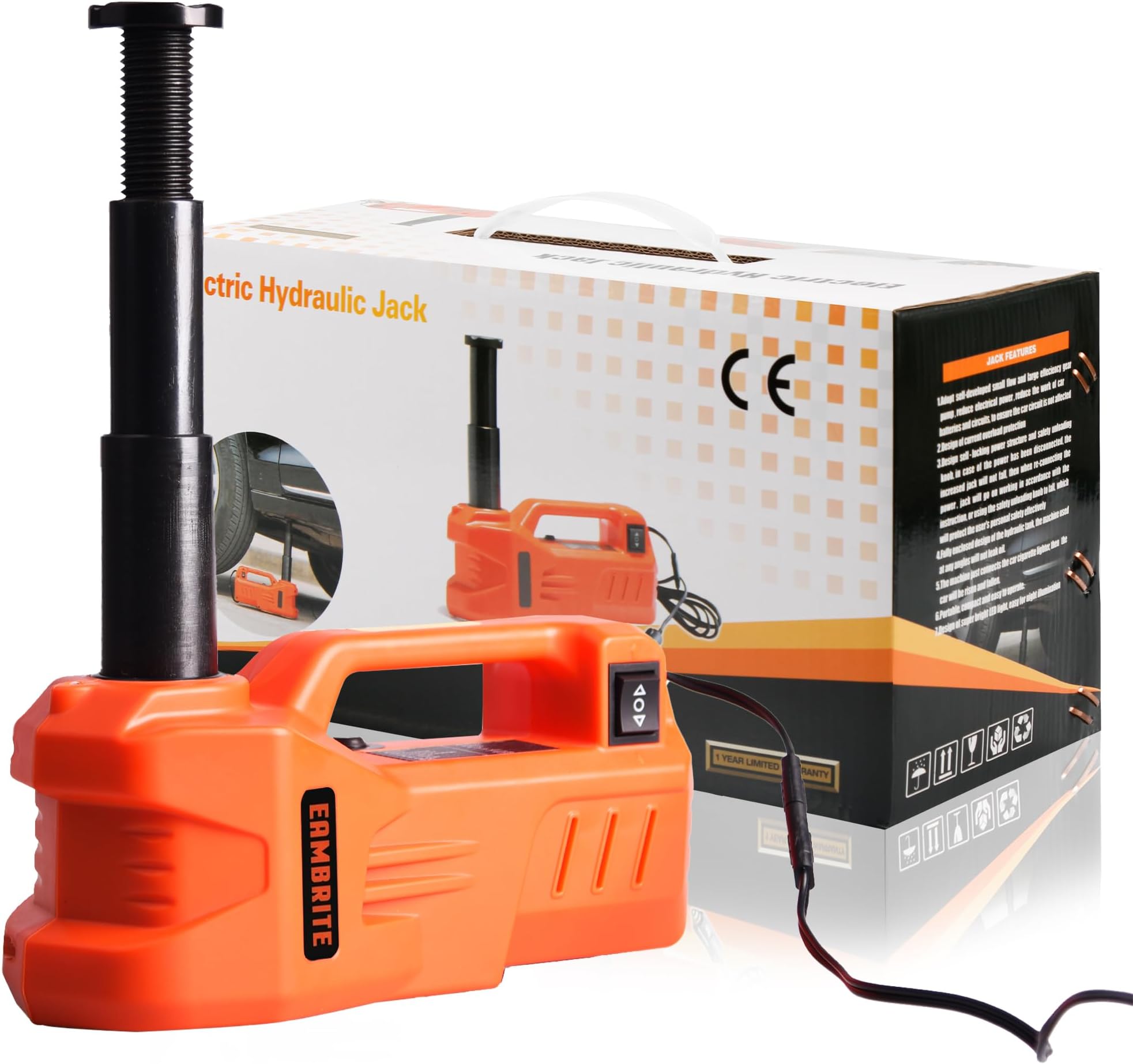 Nilight 5-Ton Electric Car Jack - 3-in-1 With Air Pump & LED Light - View #5