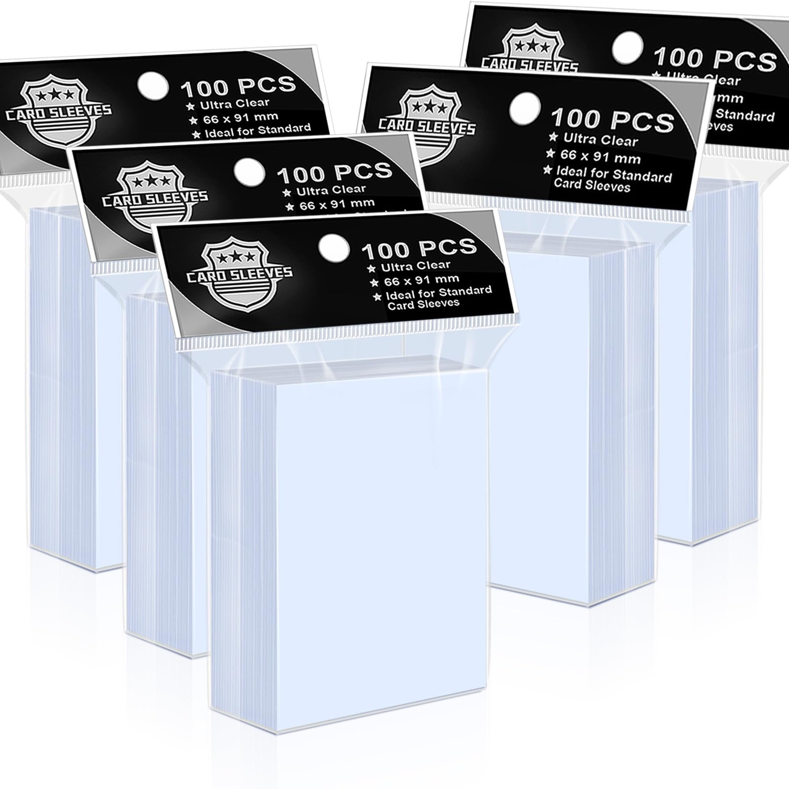 500 fundas protectoras transparentes suaves para tarjetas, estándar para tarjetas de centavo, fútbol, magia, béisbol, MTG, Yugioh
