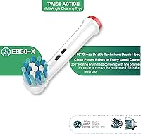 Vista 6 de RONSIT Cabezales de repuesto compatibles con Oral B Braun, 16 cabezales de cepillo eléctrico profesional surtidos para Oral-B Pro