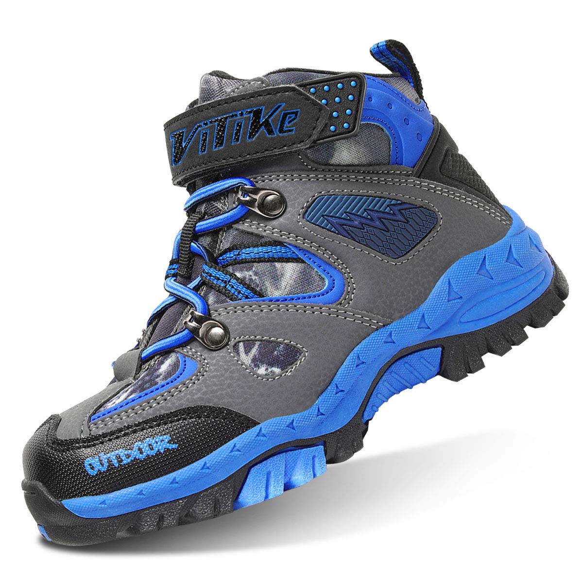 Boys Snow Boots Waterproof Antiskid Hiking Boots Outdoor Warm Slip On Winter Boots for Big/Little/Toddler Kids Girls