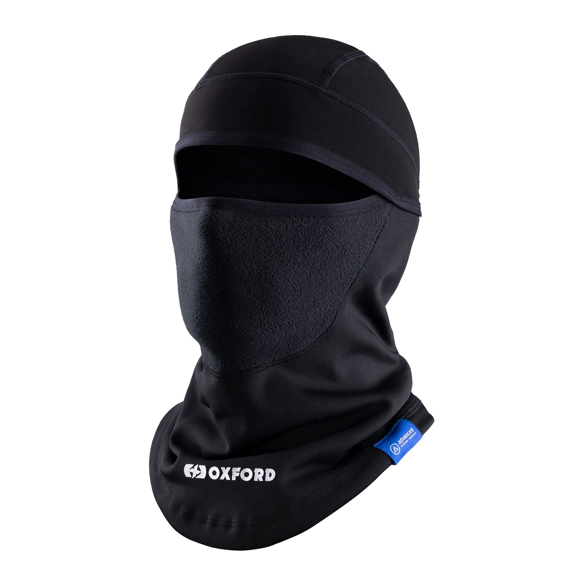 Oxford Products Advanced Windproof Motorcycle Balaclava, Black, One Size