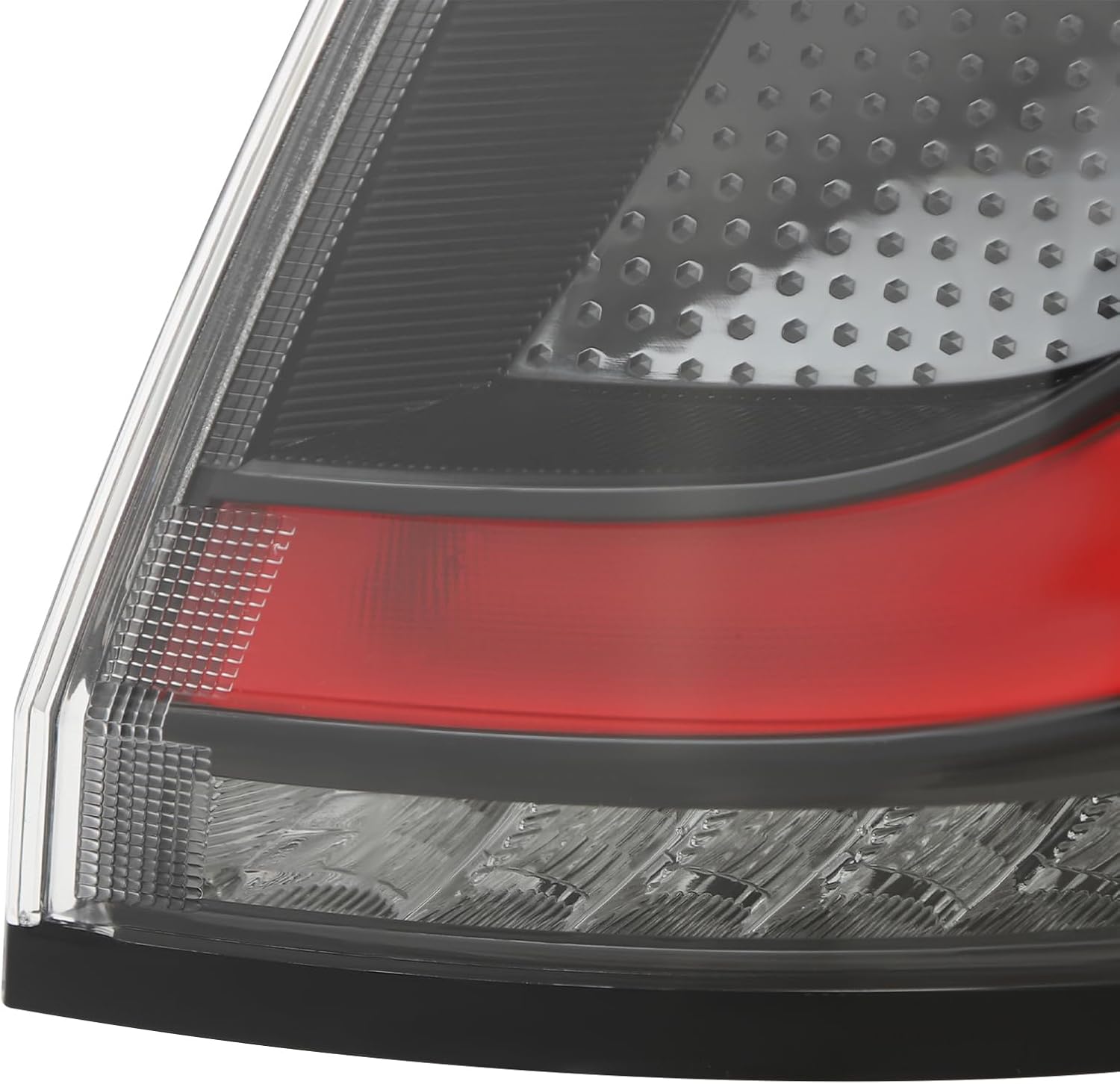 LED Tail Light Assembly for Honda HR-V 2023 2024 Right Passenger Side Outer Rear Tail Lamp Replacement Red & Clear Lens Black Housing HO2805125 335003W0A01 (Right Passenger Side)