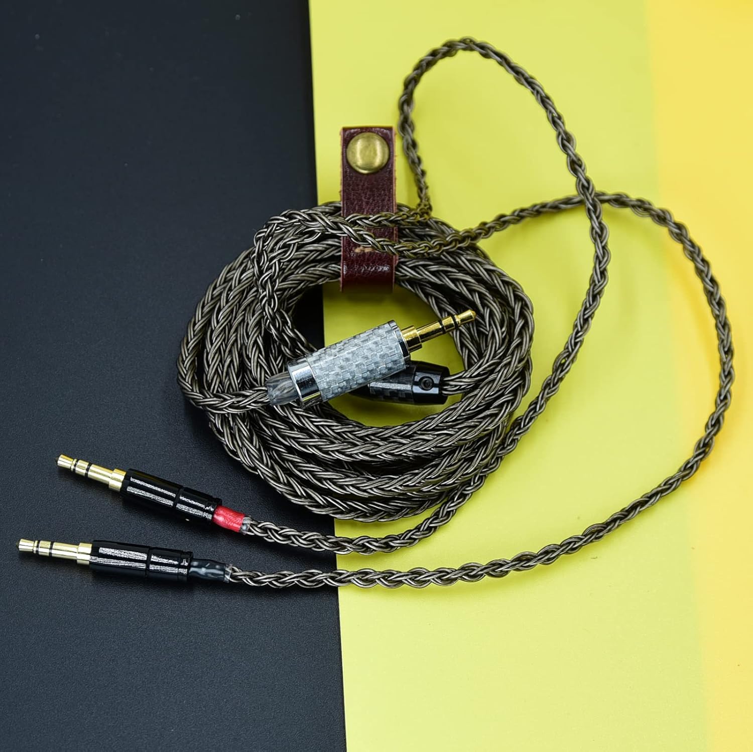 Arklove Replacement Cable Compatible HE4XX HE-400i Headphones 3.5mm / 6.35mm to Dual 3.5mm Jack Male Cord for hifiman Ananda sundara he1000se he6se he400 z7m2 (1.2m(3.94ft))