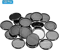 Vista 3 de PATIKIL Discos de encuadernación de libros de plástico de 1.102 in, paquete de 22 discos de expansión chapados en disco redondos para planificador