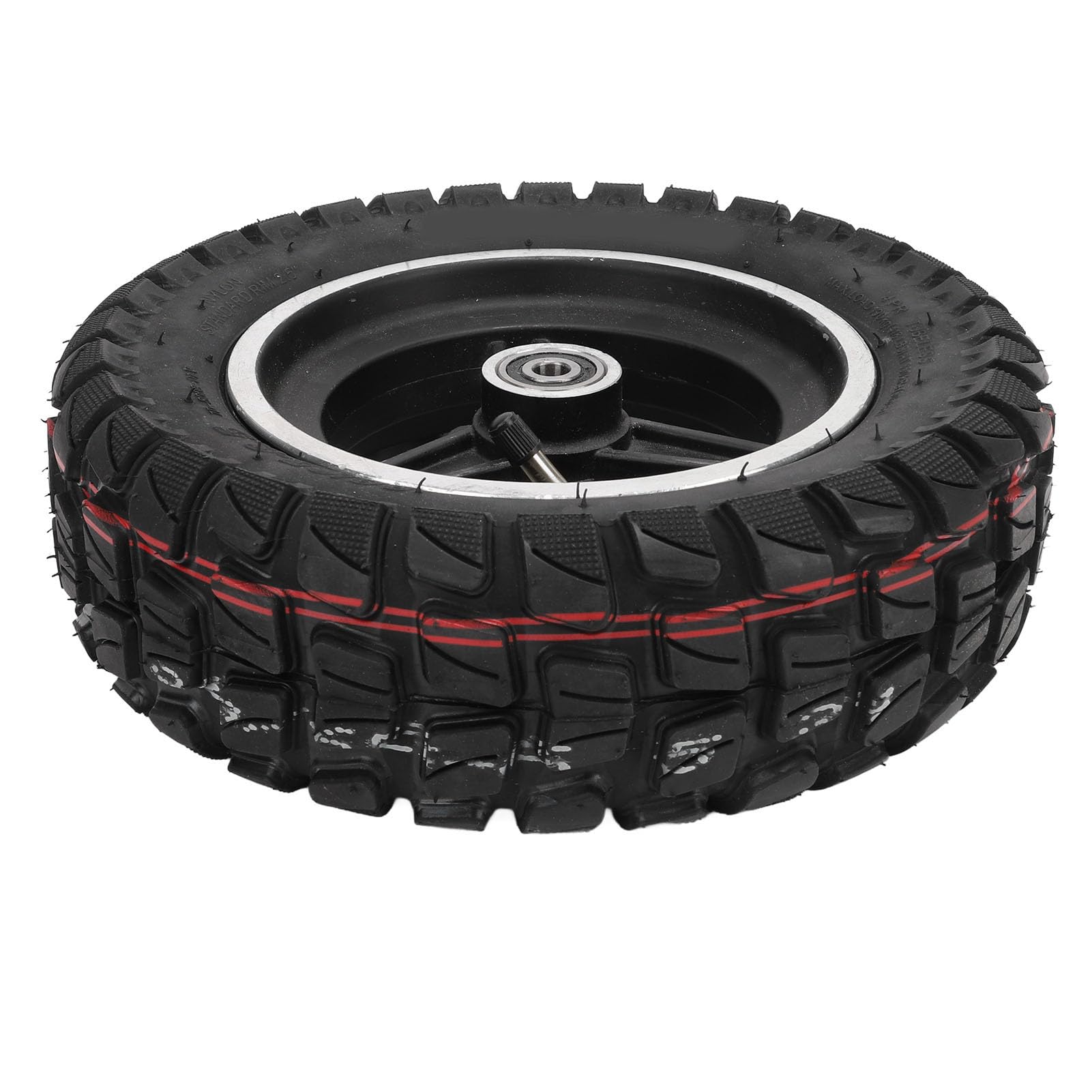 6.5 Zoll Reifen mit Felge für -Motorrad Elektrisches Fahrzeug verbesserte Traktion stabile Leistung 90/65-6.5 Gummi-Metall-Rad Offroad-Ersatzreifen