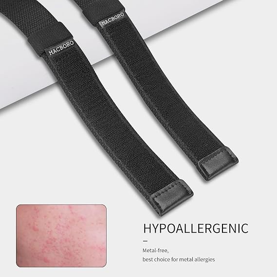 Nickel Free Non-Metal Tsa Approved Hypoallergenic No Scratch Without Buckle Belt Mechanic Nylon Belt 1.38