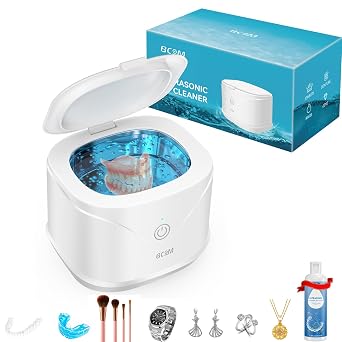 BCOM Ultrasonic Retainer Cleaner Machine for Denture, Brace, Jewelry, Ring