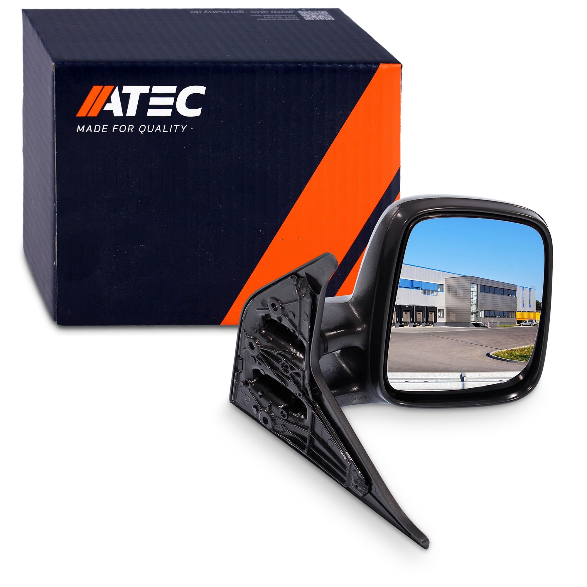 ATEC Germany 1x Specchio elettrico esterno destro convesso | Compatibile con: VW TRANSPORTER T4 Bus, TRANSPORTER T4 Kasten, TRANSPORTER T4 Pritsche/Fahrgestell (70E, 70L, 70M, 7DE, 7DL