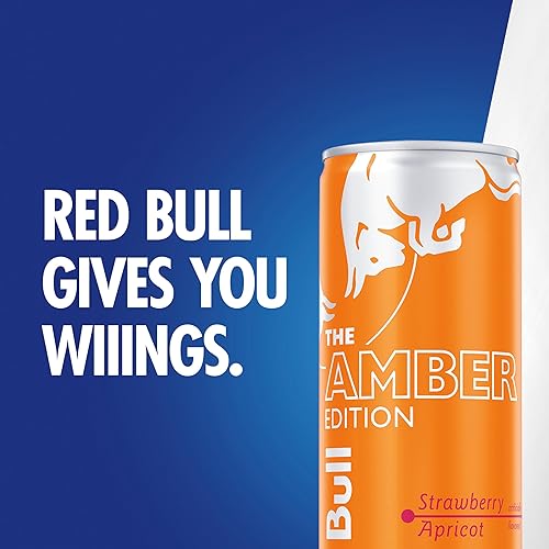 Vista 144 de Red Bull Yellow Edition - Bebida energética tropical, con 80 mg de cafeína más taurina y vitaminas B, 8.4 onzas líquidas, paquete de 24 latas
