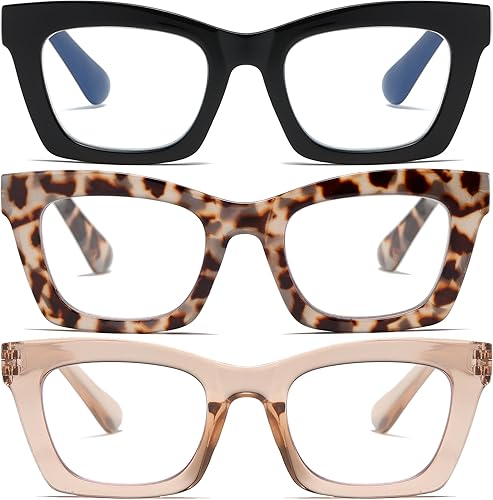 Oprah Style - Lentes de lectura para mujer, estilo Stylis, con bloqueo de luz azul y bisagra de resorte