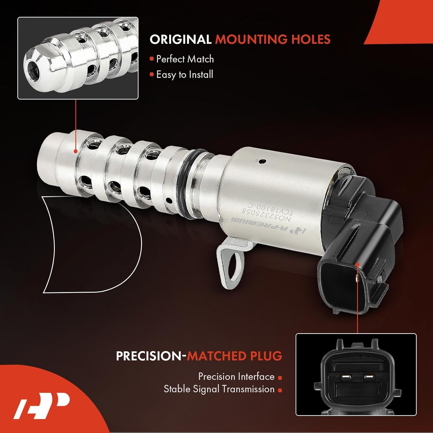 A-Premium Engine Variable Valve Timing (VVT) Solenoid Compatible with Nissan Versa 2007-2007 2012-2014, Versa Note 2014-2014, 1.6L 1.8L, Replace# 23796EN200