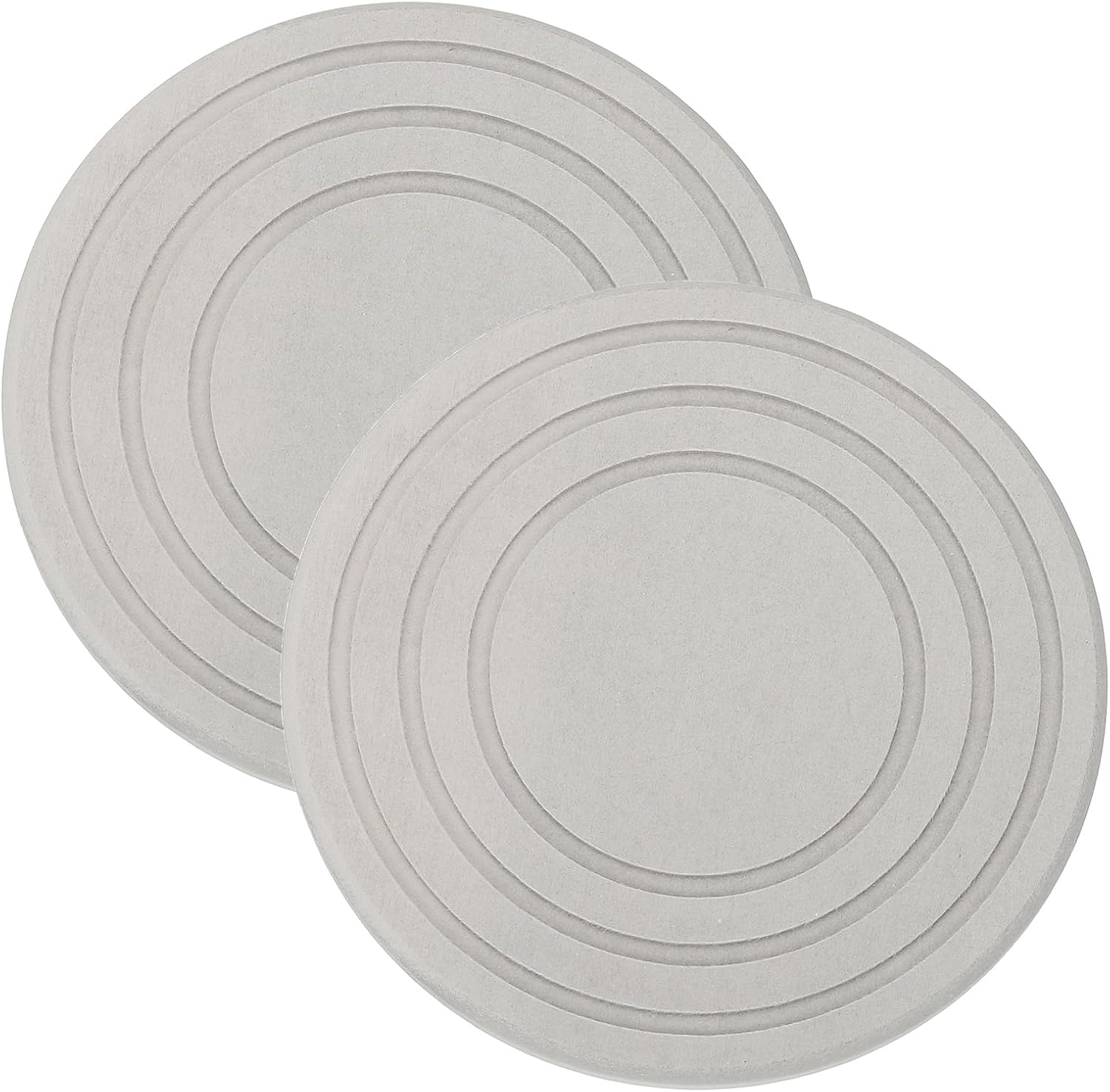 PATIKIL Diatomaceous Plant Saucers for Indoors 7inch, 2 Pack Quick Dry Plant Drip Trays for Pots Absorbent Plant Water Catcher Tray for Indoor Outdoor House Garden Plant, Light Gray
